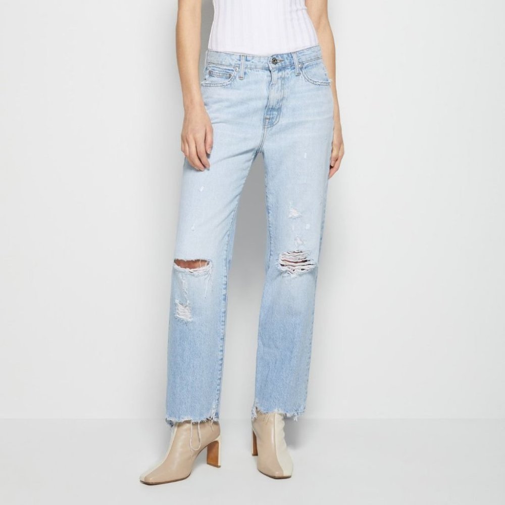 NWT Jonathan Simkhai Eliot High Rise Boyfriend Jeans 24 - Picture 3 of 9